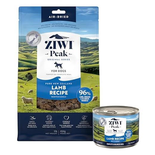 ZIWI Peak Lamb Dog Food Bundle – All Natural, High Protein, Grain Free & Limited Ingredient, with Superfoods (Air-Dried 1.0 lb Bag + Case of 12, 6oz Cans)