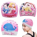 Proporciona visibilidad adicional: ¡nuestros llamativos diseños de gorra también son una característica de seguridad! Ahora puedes ver más fácilmente a tu pequeño nadador mientras juega en una piscina o en el océano lleno de gente.