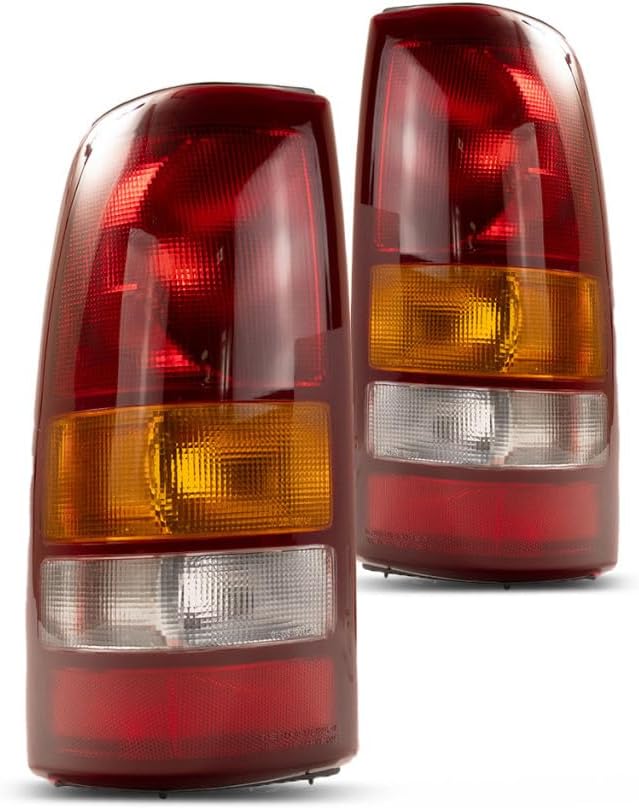 KarParts360 For GMC Sierra 1500 Tail Light Assembly 2003 Pair Driver and Passenger Side CAPA Certified Replacement For GM2800186, GM2801186 | 19169017, 19169018