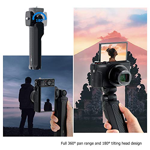 Image of Portable Camera Mini Shooting Grip Tripod for Sony ZV-E10 ZV-1 RX100 VII VI VA V A6600 A6500 A6400 A6300 A6100 A7C for Canon EOS M50 M6 Mark II G1X G5X G9X G7X Mark III II for Panasonic GH5 G85