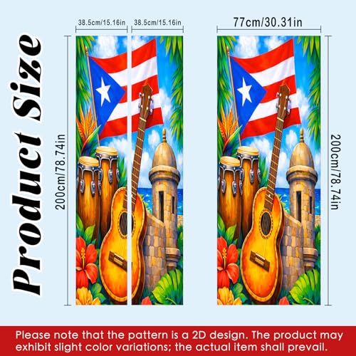 Image of Nuxovilar Flag Musical Door Stickers Peel Stick PVC 30.3x78.7 in Cover