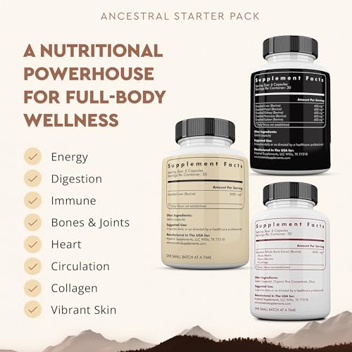 Image of Ancestral Supplements Beef Organs and Stack Variation (Organs Starter Pack)