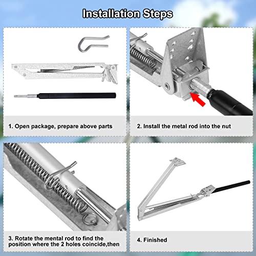 Jingou Greenhouse Vent Automatic Opener Solar Heat Sensitive, Automatic Roof Vent Opener Greenhouse Accessories Roof Vent Auto Opener, Greenhouse Window Opener Ventilation, Lifts 15 Lbs #TOP3