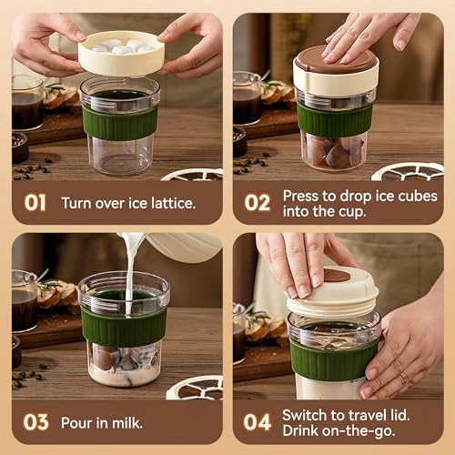 Bandeja portable para hielo triturado y vaso 2 en 1 miniatura 4