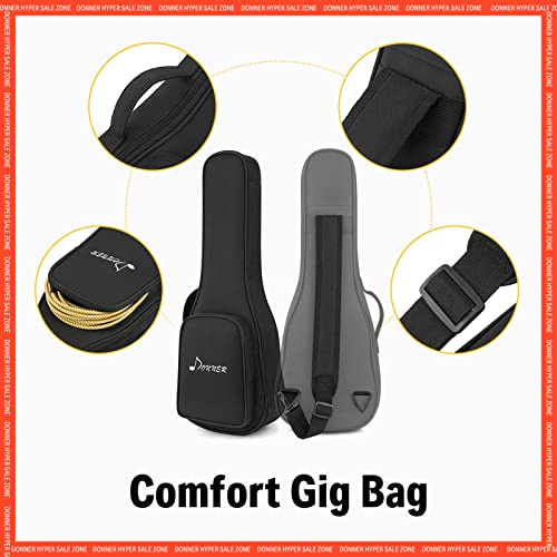 Ukulélé Concert Professionnel – Donner Kit Ukulélé 23 pouces en Acajou pour Débutants Adultes Enfants avec Leçons en… - Les Beatles, Paul McCartney, John Lennon, RIngo Starr, George Harrison Ukulélé Concert Professionnel - Donner Kit Ukulélé 23 pouces en Acajou pour Débutants Adultes Enfants avec Leçons en… – Image 6
