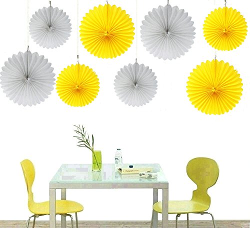 Zorpia® Tissue Paper Fan Collection - 8 Assorted Fans