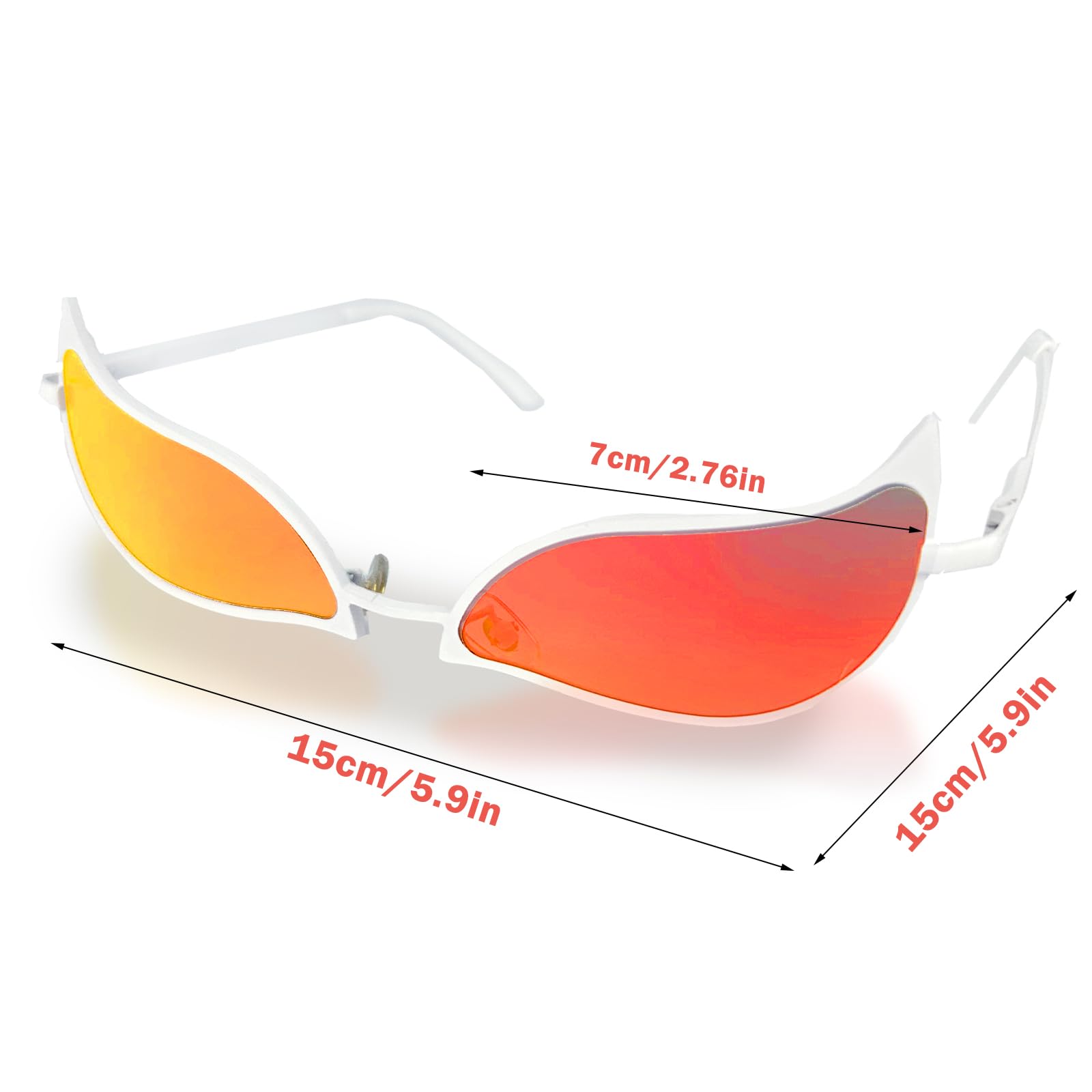 Occhiali Doflamingo Piece, Doflamingo Glasses, Anime Cosplay Occhiali da Sole, Occhiali Veloci, Piece Gadget, per Party Festival Performance Halloween, Unisex
