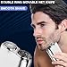 New Model Mini Dual-Head Electric Shaver, Dual Head Shaver, 2025 New Upgrade Pocket Shaver Mini Shavers for Men, Washable Double Head Razor (Silver)