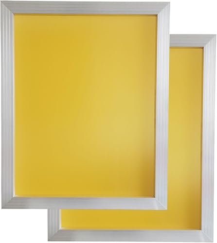 Miniatura 6 de YLZ Pantallas de impresión de pantalla de seda de aluminio 16 x 20 pulgadas Frame-110 malla blanca (2 PC)