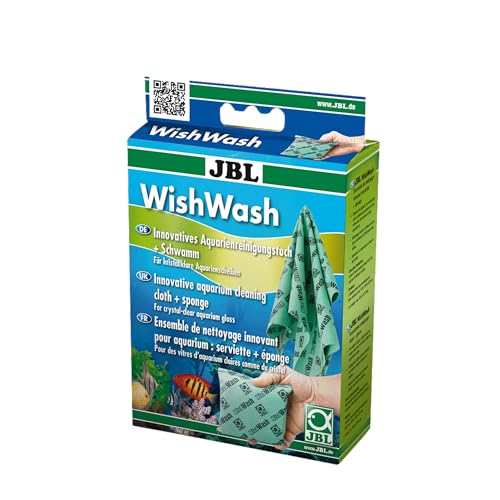 JBL Wish Wash 61526 Reinigungstuch und Schwamm für Aquarien und Terrarien