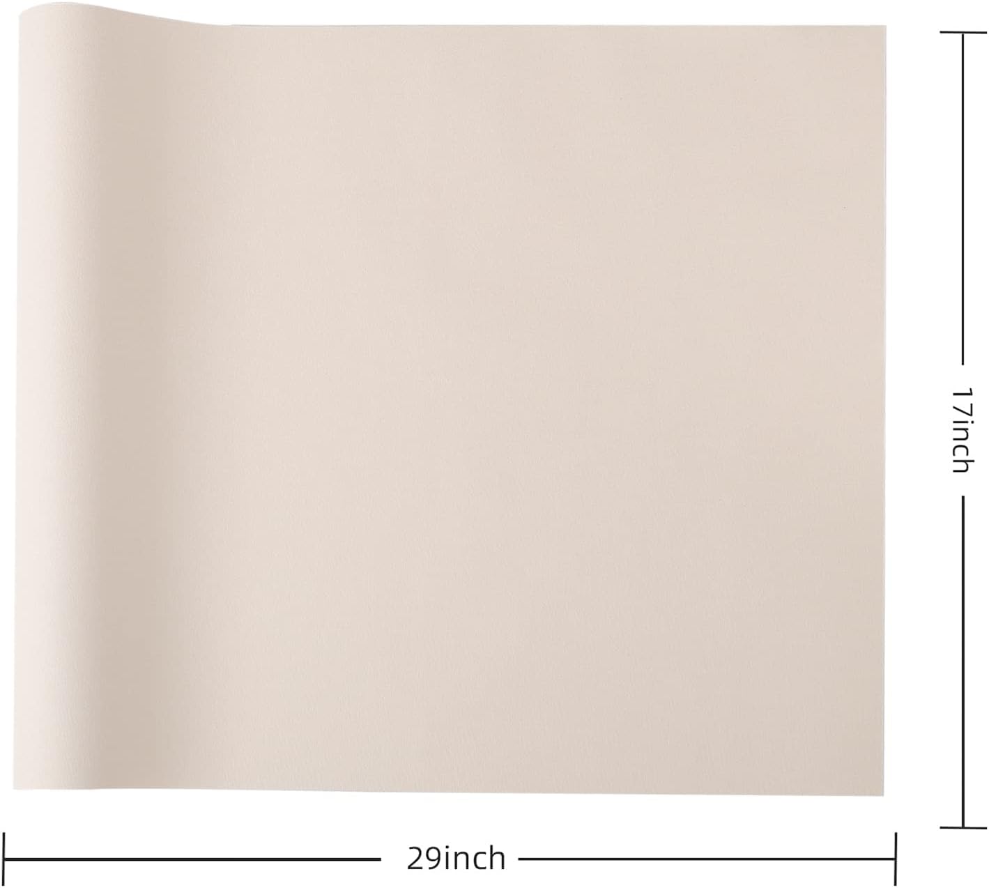 Wooqu Book Cloth, Fabric Surface and Paper Backed, Easy to Use, Strong, 17x29”, for Book Binding, Ivory