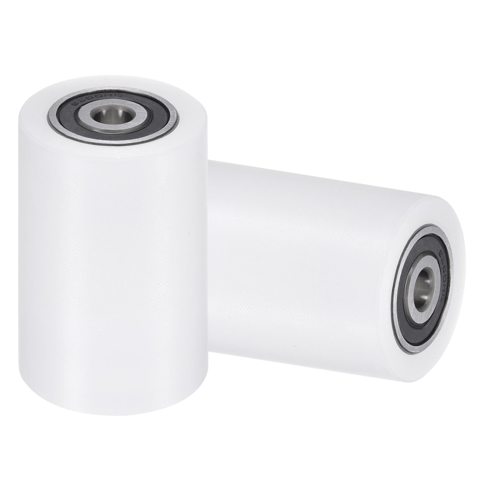 uxcell 2Pcs Nylon Roller Wheel with Bearings, 5/8" Bore x 1-7/8" Width x 4-3/4" Length, CNC Guiding Wheel Flat Belt Idler, Nylon Pulley (White) — Amazon image 15