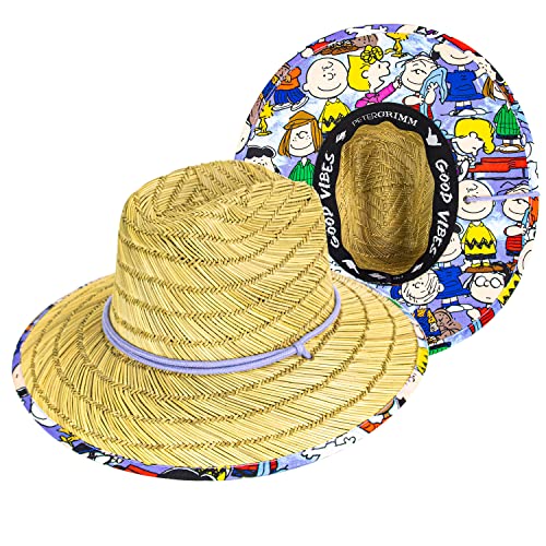 Chapeau de protection solaire Lifeguard Peter Grimm Peanuts en paille