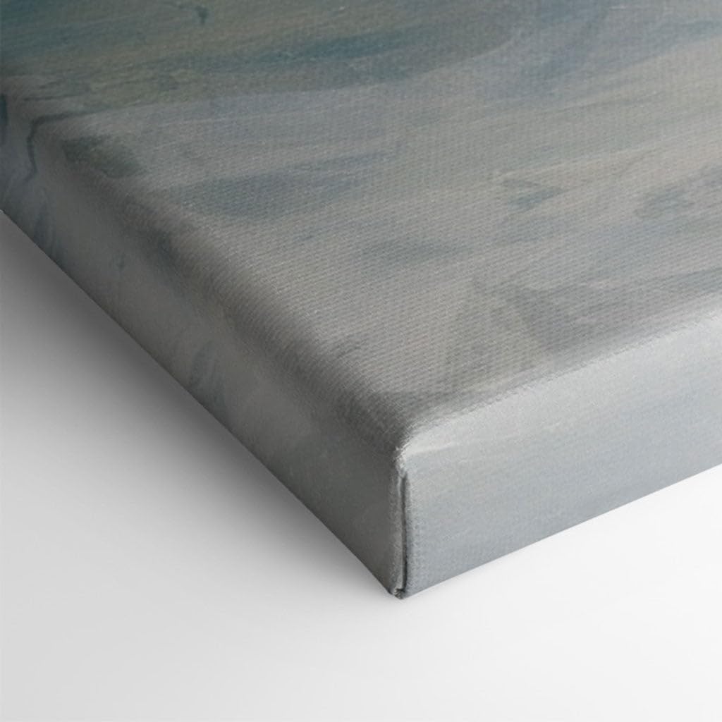 Canvas for Living room. Seascape Serenity: Waves, Sand, and Celestial Harmony Unveiled, 27 x 18 inch Canvas Wall Art - Contemporary Masterpieces - Modern Home Decor - 69x46 cm (27x18 inch)