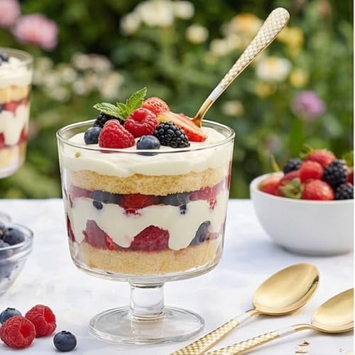 Image of 6.7 inch Aurum Gold Dessert Spoons Set of 5 with Checks Printed Handle ? Durable Stainless Steel Teaspoons, Mirror Polished Silverware Spoons, Perfect for Home, Restaurant, and Gifting