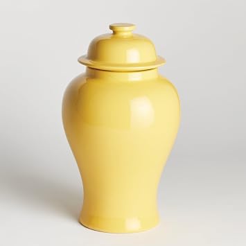 Bed Bath & Beyond Koa Lidded Ginger Jar Yellow - Standard