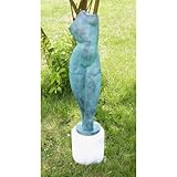 bronze Kunst & Ambiente Grande figurine en bronze - Torse plat - Signée - Alexander Archipenko - Sculpture de jardin