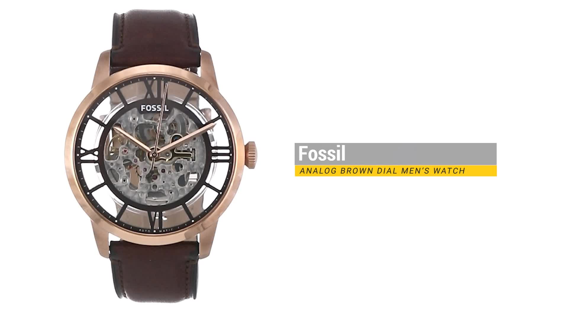 Fossil BQ3259 Classic With Date Light Brown Leather Strap 40mm Watch Amazon.com: Fossil Men main image 3