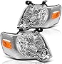 DWVO Headlights Assembly Compatible with 06-10 2006-2010 Ford Explorer Headlamp Replacement Pair Driver and Passenger Side