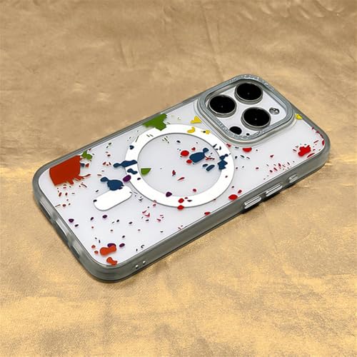 �A�[�g�O���t�B�e�B ���C�����X�[�d�Ή� iPhone�p16 16pro max 15 13 14 Pro 12 �t���X�g���� �n�[�h�A�N�����J�o�[ �z���C�g iphone13 Pro(6.1�C���`)�p