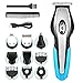 Produktbild Haarschneider Herren Haarschneidemaschine Set, MANLI 6 in 1 Multi-Grooming-Kit Set, Wasserdicht für Bart, Kopf und Körper Rasierer herren elektrisch Bartschneider Barttrimmer Körperhaarschneider Blau