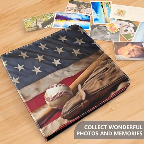 Álbum de Fotos Adhesivo para Manualidades, Álbum con Anillas de 3 Argollas, Portarretratos DIY con Cubierta de Poliuretano, 40 Páginas, Tamaño 8x10 pulgadas miniatura 5