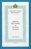 Emlyn Williams as'CHARLES DICKENS' Theatre Royal Haymarket 1975 London Playbill