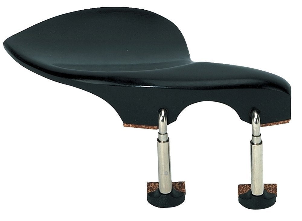 Mentoniera Wolf standard Stradivari, per violino 4/4-1/4 e viola, piastra in ebano, sistema a vite brevettato