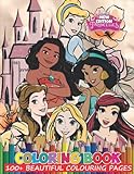  Princess Coloring Book: [NEW 2022-2023] WITH 100+ Unique and Beautiful Designs For All Fans (Color All Princess Characters). Princess Coloring Book for Kids Age 4-8,8-12, Girls and Adults.