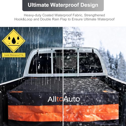 Truck Bed Cargo Bag Plus, 38 Cubic Feet (58''x49''x23''), 100% Waterproof Heavy Duty PVC, Fits Any Truck, Simple and Convenient for Installation