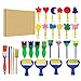Produktbild FADACAI 29 Stück Schwamm Pinsel Set Kinder, Kinder Malwerkzeuge Set, Schwamm Malerei Pinsel, Malschwämmchen für Kinder, Stempel Pinsel, Kinder Früherziehung Zeichnung Werkzeuge