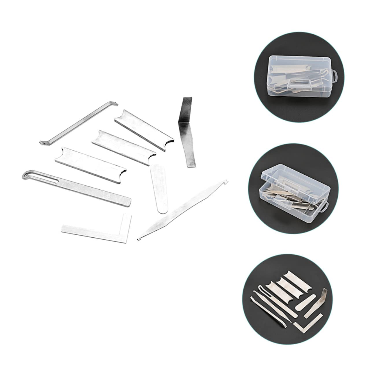 Kit di Riparazione per Clarinetto Cc17 in Metallo Argento | Strumenti Fiato, Impugnatura Antiscivolo Leggera, Regolazione Giunto e Finitura Resistente All'usura