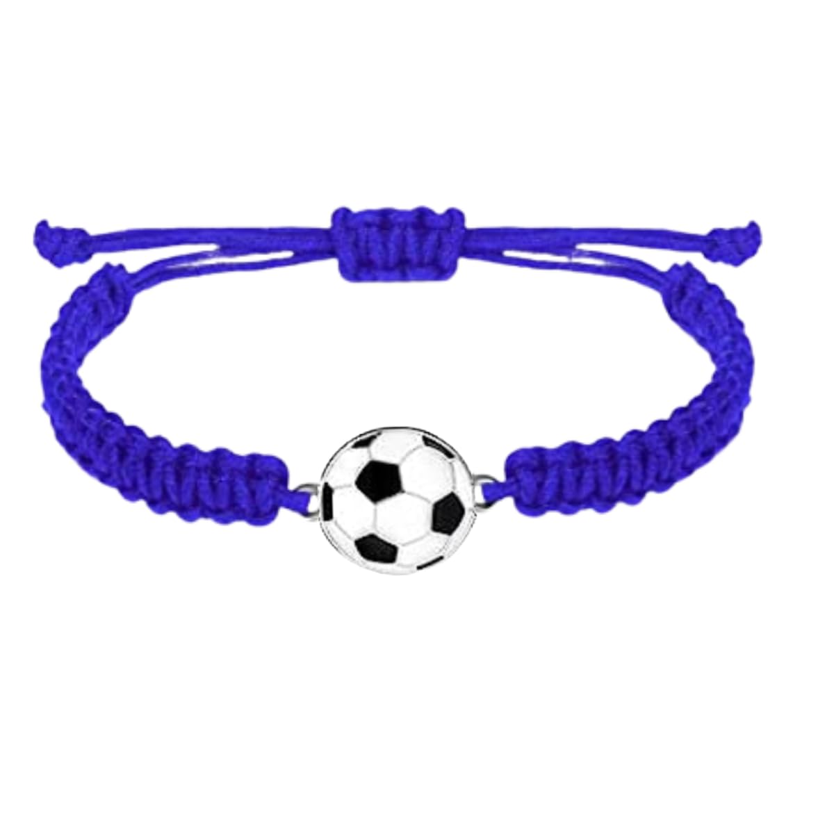 Soccer Bracelet, Soccer Jewelry, Adjustable Unisex Soccer Paracord Bracelets - Soccer Gift
