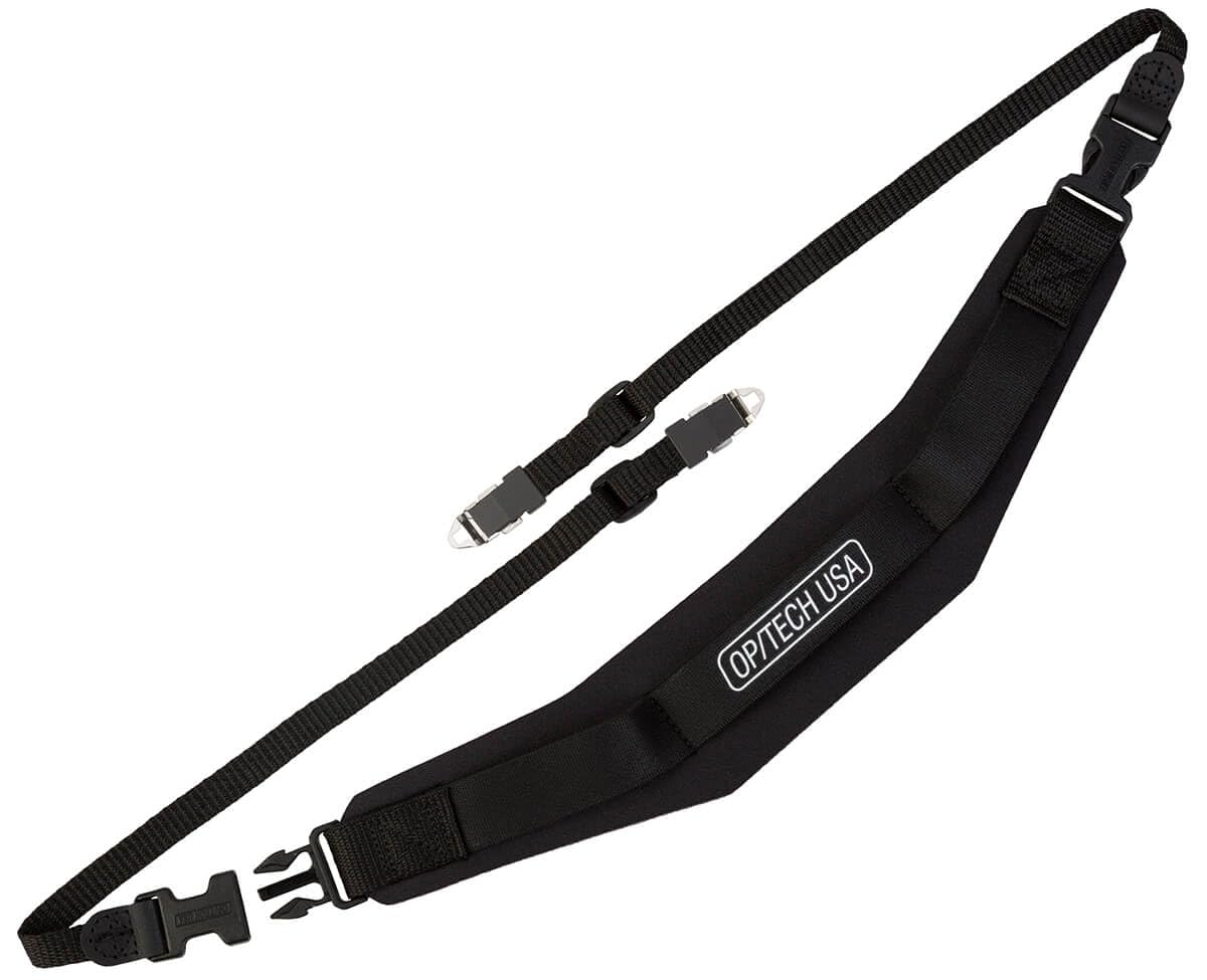 OP/TECH USA Super Pro Camera Strap B – Neoprene Neck Strap with Quick Release for Medium Format Cameras, Non-Slip Grip, Adjustable 36-45", Supports Up to 15 lbs, Made in USA