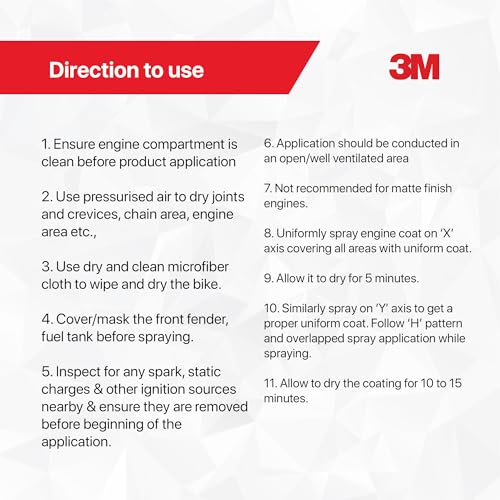 Image of 3M Engine Coat, Glossy Protection for Engine Compartments, Easy Maintenance, Maintains New-Like Appearance, for Cars & Bikes (250g, Pack of 1)