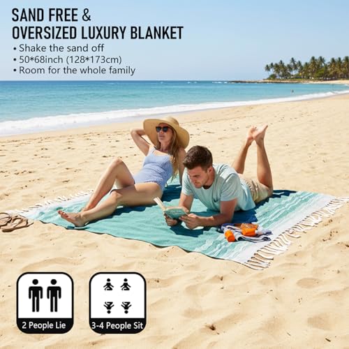 Image of Yongoes Teal Soft Throw Blanket Bedroom Decoration Living Room Accessories Sofa Couch Cover Chair Apartment Essential Home Finds House Goods Coastal Ocean Beach Teal Fall Turquoise Nursery Decor