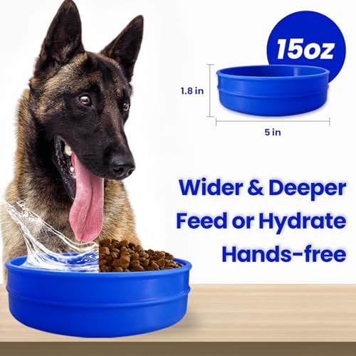 Dogwaterbottleandbowlfortravellargeportabledogwaterbottledispenserforhuntinghikingbeachcampingparkwalking50ozblue Urban Country Home Decor Dog water bottle and bowl for travel large portable dog water bottle dispenser for hunting hiking beach camping park walking 50oz blue urban country home decor