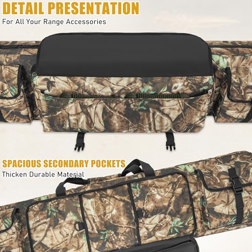 Image of 26 /28 /32 /36 /42 /46 /48 /51 /55 inch Double Rifle Case Soft Gun Bag Tactical Backpack