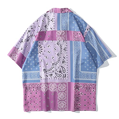 HDDNZH Camicia Hawaiana da Uomo - Blusa Aloha a