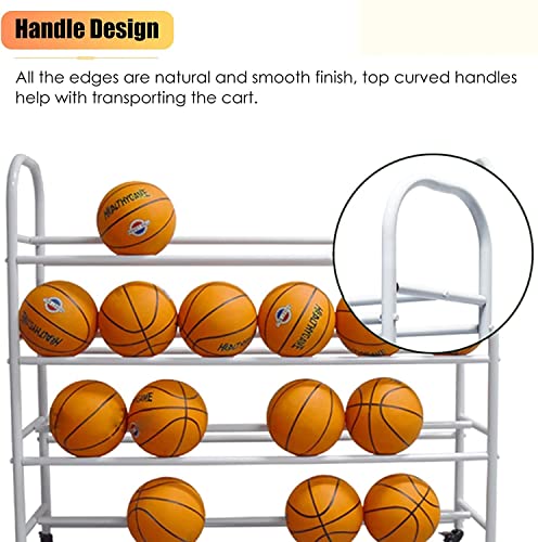 Support de stockage de basket-ball pour libérer de l'espace au sol - 4