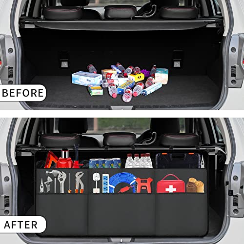 Orionstar Car Trunk Organizer, Large Back Seat Organizer With 7 Pockets, Waterproof Material, Hanging Trunk Organizer With Adjustable Straps, Automotive Interior Accessories For Auto Suv Vehicle #TOP5