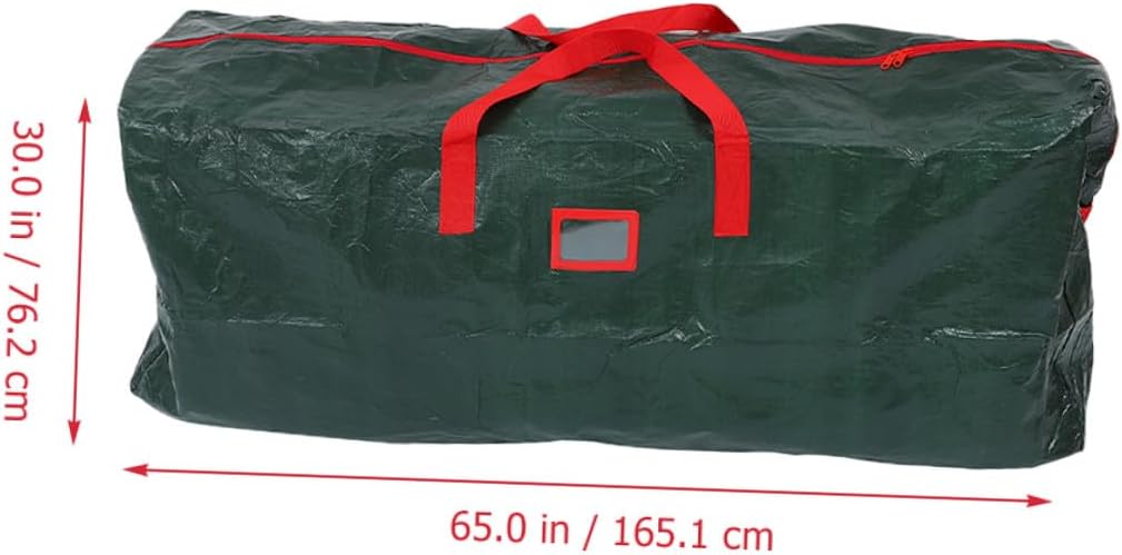YARNOW Waterproof Christmas Tree Storage Bag 165x38x76cm Heavy-duty Dustproof Organizer with Zipper Handles for Artificial Holiday Tree Home Storage