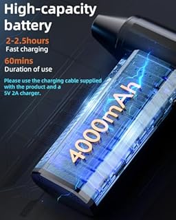 Compressed Air Duster kit-Blower-pc Duster Electric-130000RPM- Replace Compressed air can-Keyboard Clean-car Mini Snow Blowers-Car Dryer air Blower-Jet Fan-No air Canned dusters for Cleaning