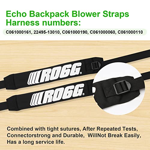 RO6G Set of 2 C061000111 Backpack Blower Straps/Harness for Leaf Blower