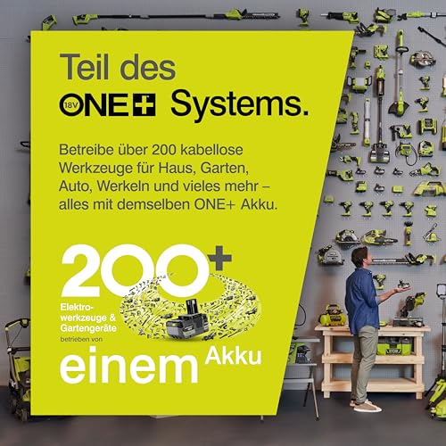 RYOBI 18 V ONE+ Akku-Rasentrimmer OLT1832 (Schnittbreite 25-30 cm, 3-fache Schnittwinkelverstellung, Schneidfaden 1,6mm, ohne Akku und Ladegerät)