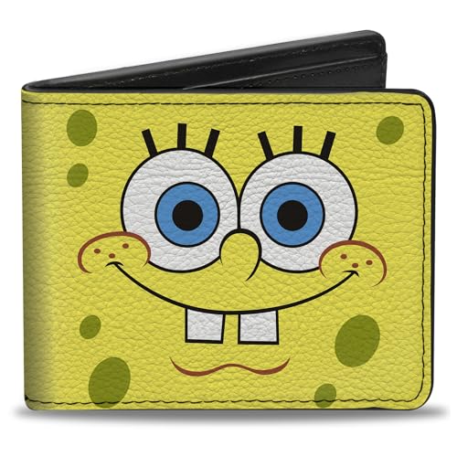 Carteira Dobrável Bob Esponja com Fivela Buckle-Down - Masculino - Meninos Fãs de Bob Esponja - Plástico - Carteira - Dobra Dupla