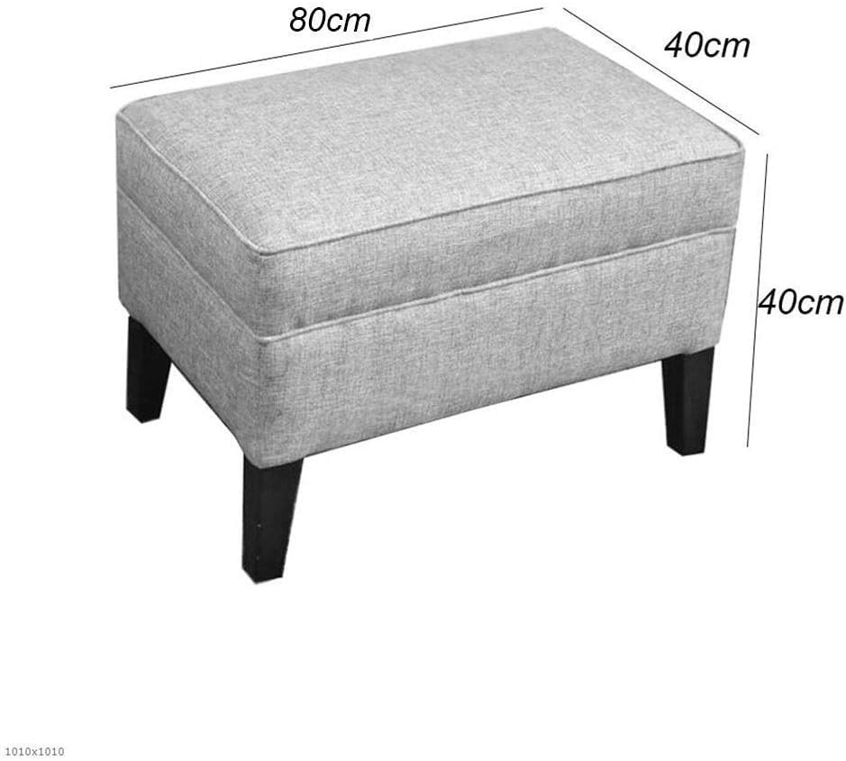 Repose-pieds ottoman en bois massif velours violet doux