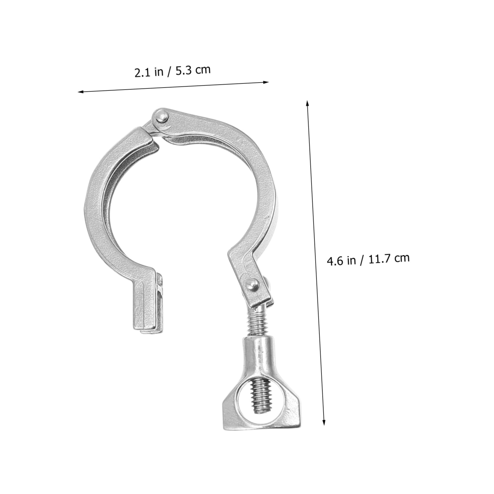 LALAFINA Sanitary Stainless Steel Clamp Kit Quick Install Set Tools for Home Brew Food Processing