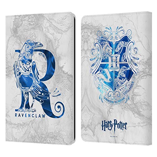 Head Case Designs Officially Licensed Harry Potter Ravenclaw Aguamenti Deathly Hallows IX Leather Book Wallet Case Cover Compatible with Kindle Paperwhite 1/2 / 3