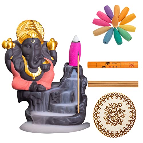 Little Ganesha Statue with Incense Holders